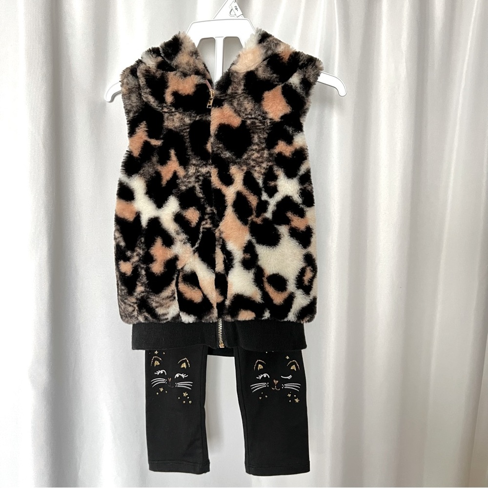 2T 2-Piece Cheetah Vest Set
